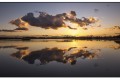 couché de soleil sur la brenne