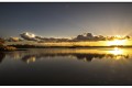 couché de soleil sur la brenne