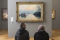 Soleil couchant sur la seine à Lavacourt, effet d'hiver - Claude Monet