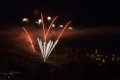 Vue sur le chateau et l'église de Bressuire le 14 juillet 2016